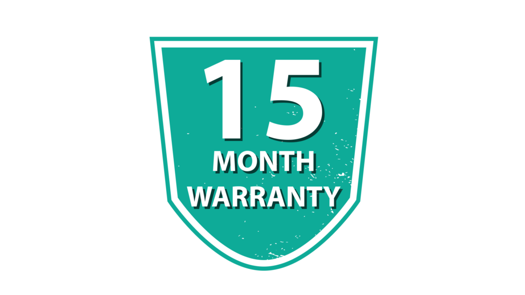 15-month warranty