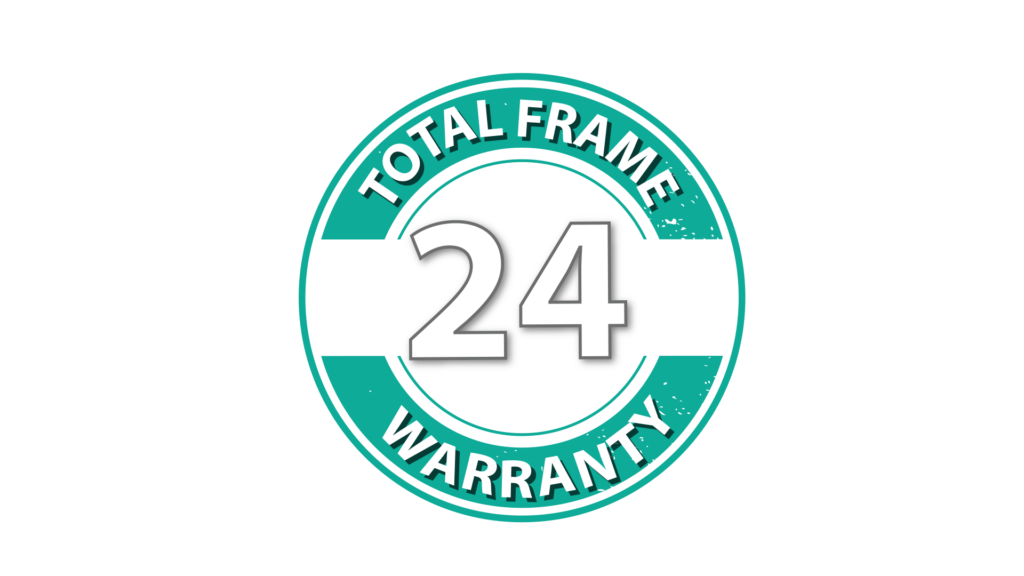 24-month total frame warranty